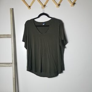 OLD NAVY WOMEN'S LUX OLIVE BLOUSE SIZE XL